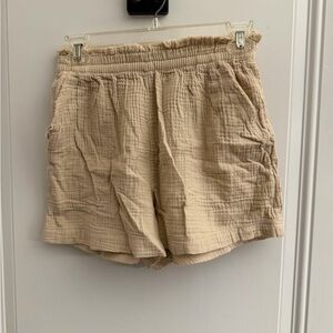 Aerie High Waist Tan Shorts